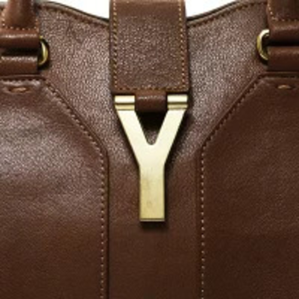 Yves Saint Laurent Leather Cabas Handbag Brown - Picture 8 of 13